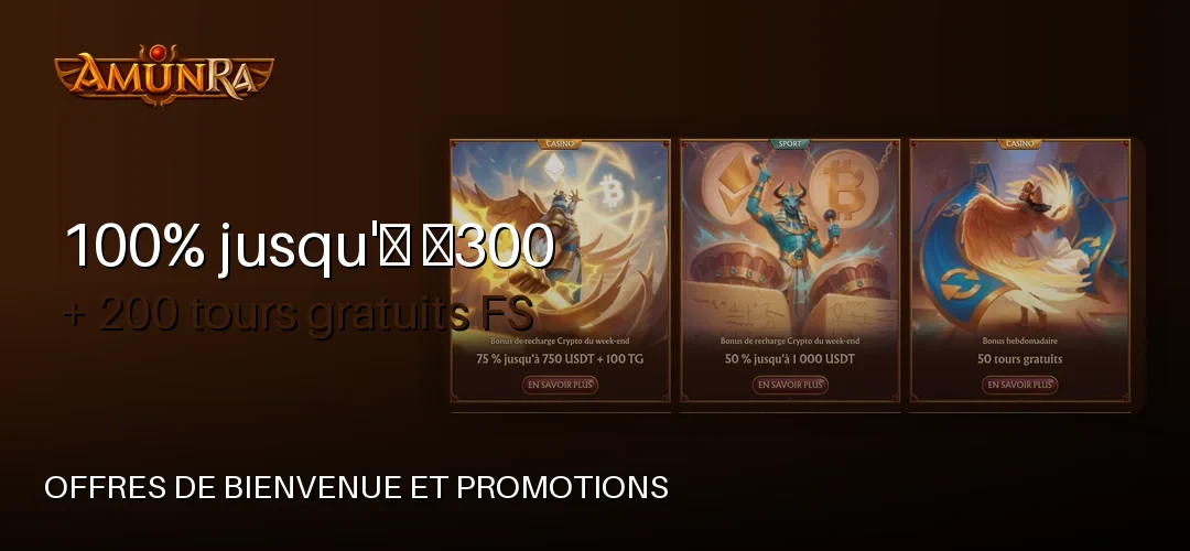 Amunra Casino promotional banner
